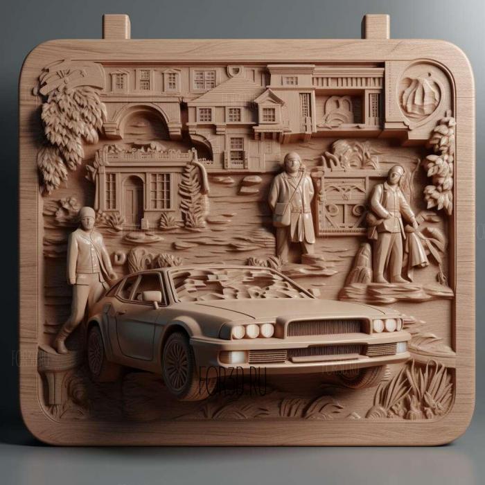Back to the Future movie 3 stl model for CNC